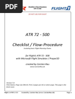 Checklist ATR72 Flight1 ATR72 500