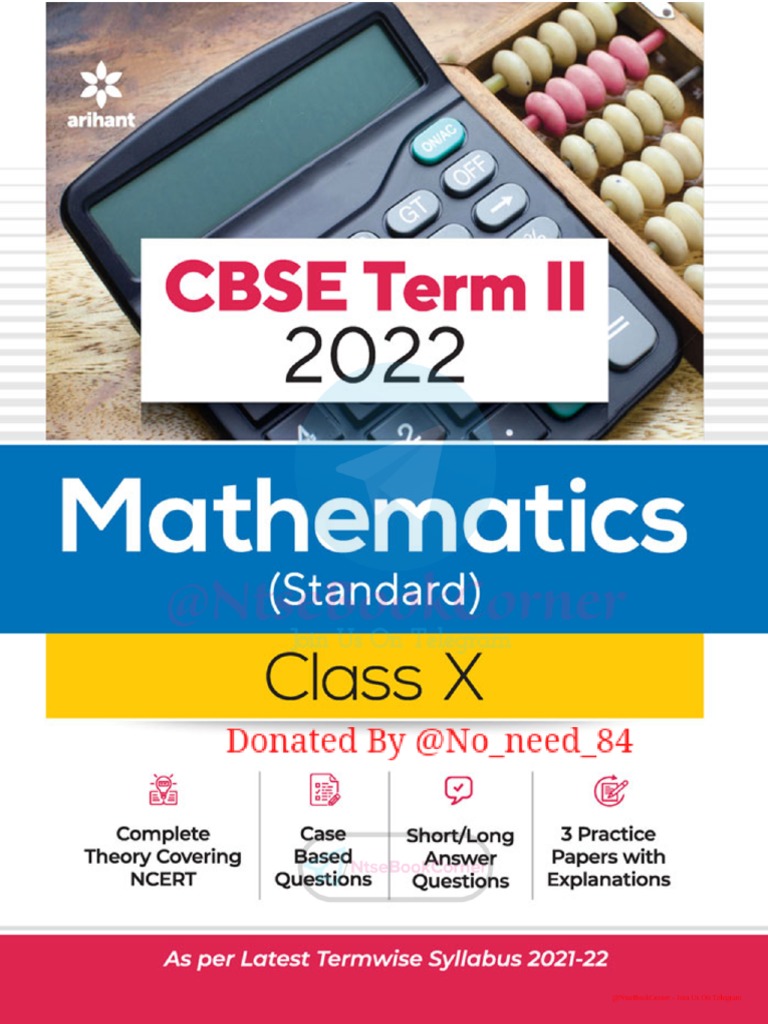 ARIHANT MATHS CLASS 10 PDF FREE DOWNLOAD 2023 24 visual data 2