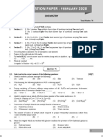 Chemistry March 2020 STD 12th Science HSC Maharashtra Board Question Paper