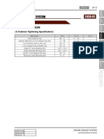 Specification: (1) Fastener Tightening Specifications