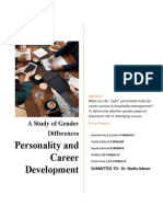 Personality and Career Development: A Study of Gender Differences