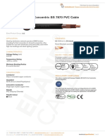 Copper Concentric BS 7870 PVC Cable: Application Standards