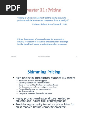Pricing
