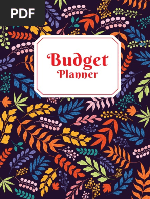 Budget Planner Floral Style