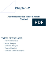 Chapter - 2: Fundamentals For Finite Element Method