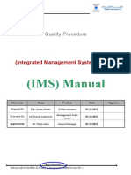 IMS (Integrated Management System) Manual