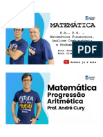 Matemática - PA, PG, Matemática Financeira, Combinatória e Probabilidade (1)