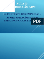 Aula 3 Contextos Das Organizações