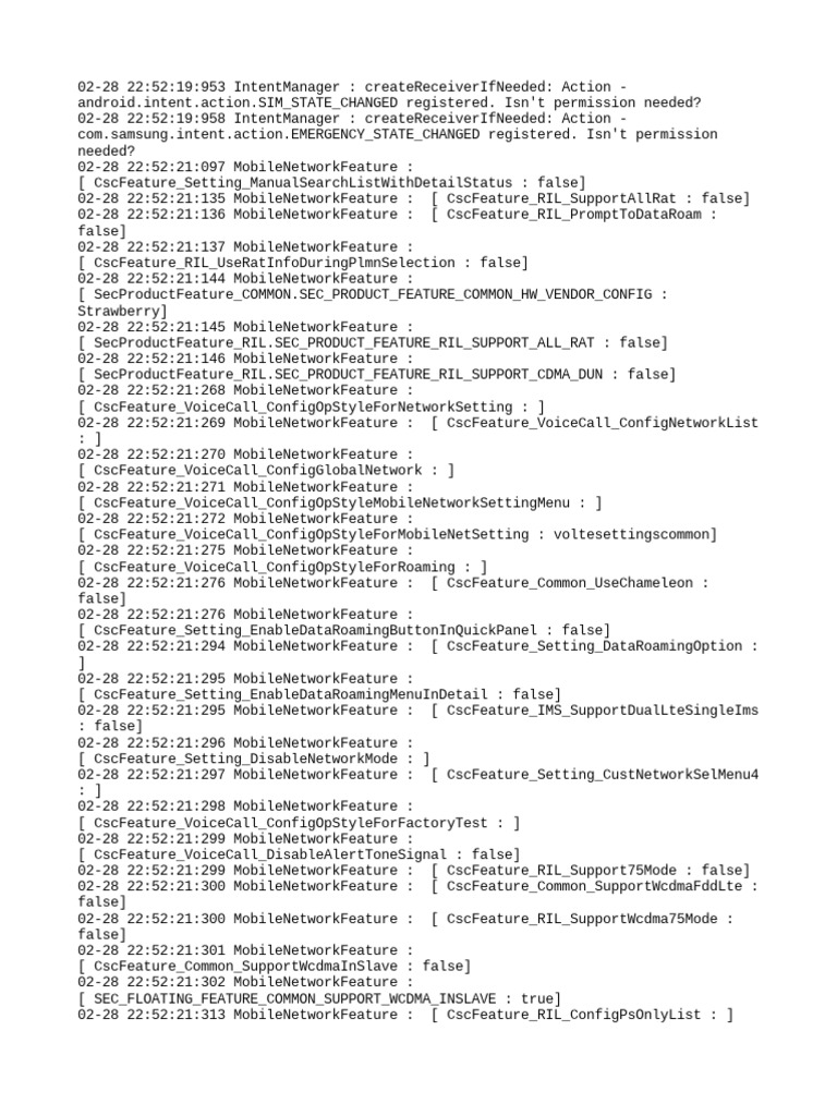 SIM State Change Intent Actions | PDF