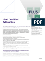 Viavi Certified Calibration