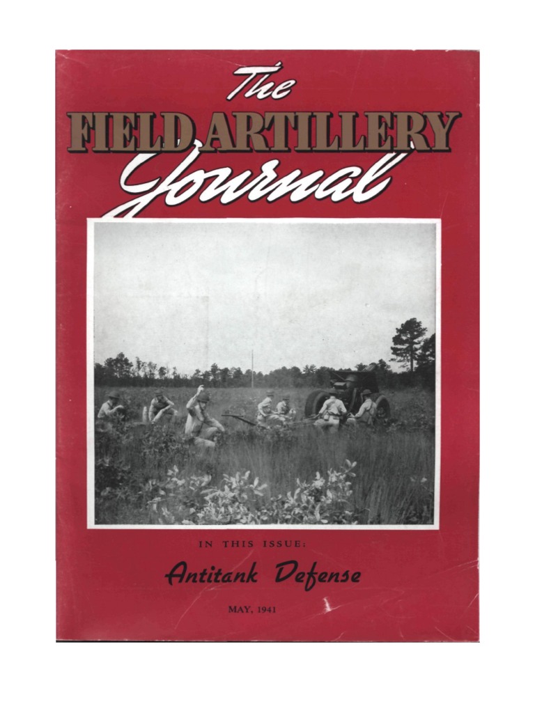 Field Artillery Journal May 1941 PDF Anti Tank Warfare Tanks