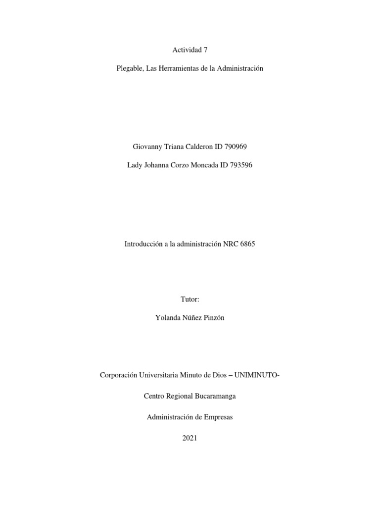 7 Herramientas Clave de Administración | PDF | Outsourcing | Business