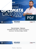 Plano de Estudos Diplomata CACD 2020