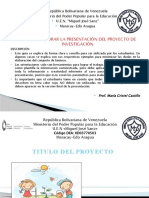 Guia Proyecto de Investigacion Presentación