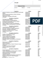 Matriz Curricular Letras Português