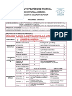 Metodología de La Investigación y Divulgación Científica. Programa Sintético