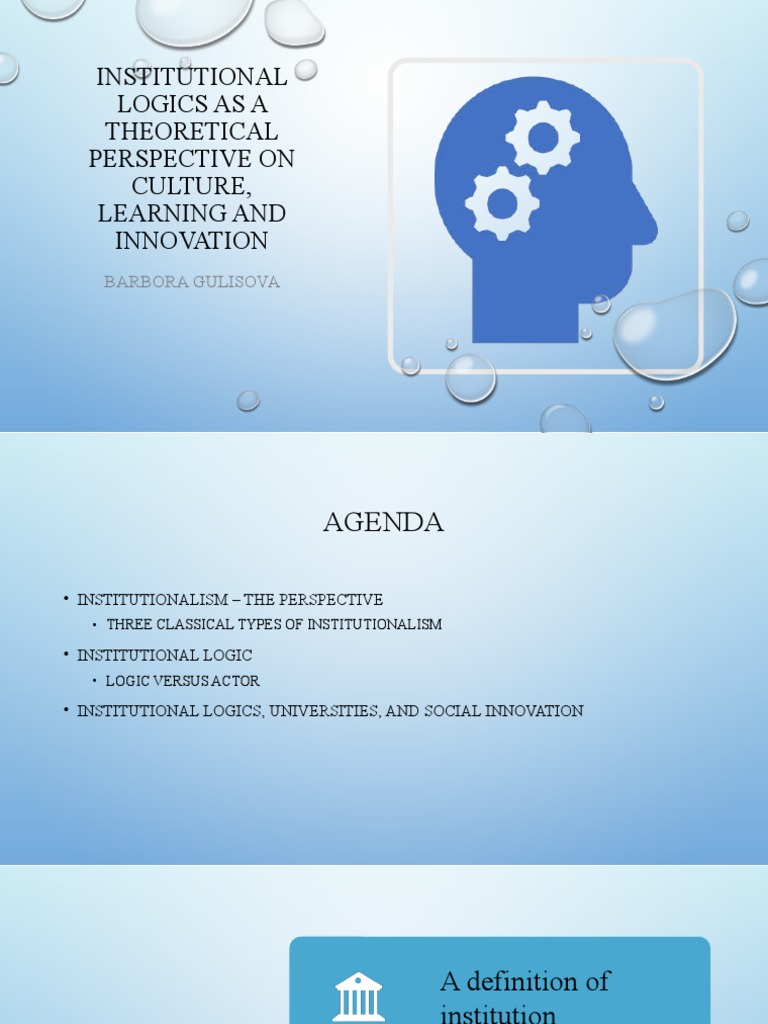 Institutional Logics in Academia | PDF | Institution | Innovation