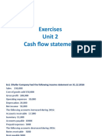 Exercises Unit 2 Cash Flow Statement