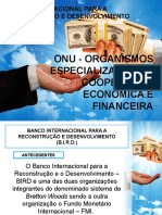 ORGANISMOS ESPECIALIZADOS DE COOPERAÇÃO ECONÓMICA E FINANCEIRA