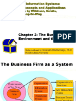 Chapter 2: The Business Environment and The AIS: Accounting Information Systems: Essential Concepts and Applications