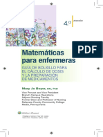 Matematicas para Enfermeras.