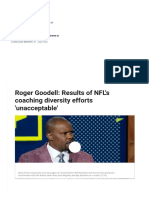 Roger Goodell -- Results of NFL's Coaching Diversity Efforts 'Unacceptable'