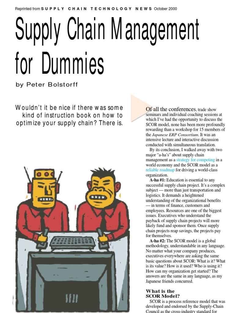 supply chain management for dummies pdf free download