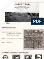 University Park, Denver History Presentation 073020