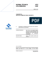 NTC 1299 de 2008 - Aditivos Químicos para Concreto