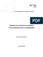 Fernando Celso G. Freitas - Relatório NPP - Padrões de Crescimento Econômico e Seus Efeitos Sobre A Desigualda