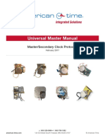 Universal Master/Secondary Clock Protocols