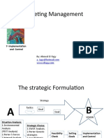 Marketing Management: 7-Implementation and Control