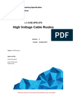 L1-CHE-SPE-070 High Voltage Cable Routes