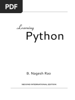 Nagesh Rao - Learning Python-CyberPlus Infotech (2021)