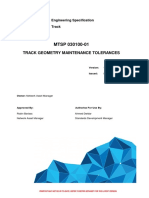 L1-NAM-SPE-003 - Track Geometry Maintenance Standards Ver 1