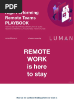 High Performing Remote Teams Playbook