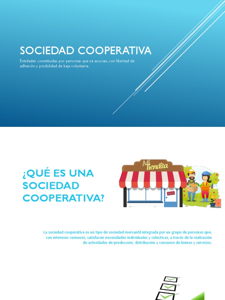 Características de la Sociedad Cooperativa | PDF | Cooperativa ...