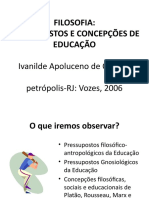 AULA INTRODUTÓRIA - PRESUPOSTOS Da Filosofia Da Educação - OLIVEIRA-2006