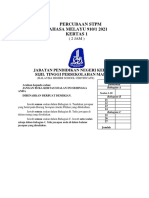 Percubaan STPM BAHASA MELAYU 910/1 2021 Kertas 1: Jabatan Pendidikan Negeri Kelantan Sijil Tinggi Persekolahan Malaysia