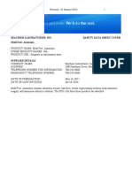 Seachem Laboratories, Inc. Safety Data Sheet Cover Multitest: Ammonia