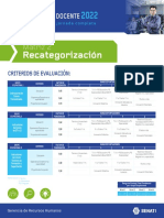 Programa de categorización docente 2022 para instructores