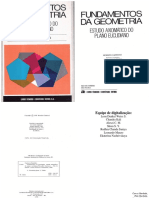 Fundamentos de Geometria Estudo Axiomático Do Plano Euclidiano by Benedito Castrucci