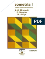 Geometria I by MORGADO, Augusto César de Oliveira WAGNER, Eduardo JORGE, Miguel