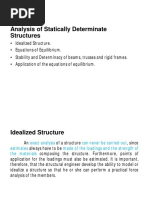 Analysis of Statically Determinate Structures