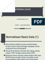 Sistem Basis Data Pertemuan 7a Normalisasi
