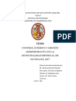 Tesis: Control Interno Y Gestión Administrativa en La Municipalidad Distrital de OCONGATE, 2017
