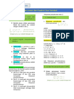 Sistem Persamaan Linier Dan Kuadrat Dua Variabel