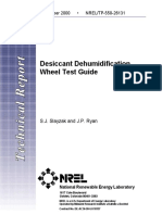 Desiccant Dehumidification Wheel Test Guide