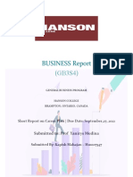 BUSINESS Report (GB3S4) : Submitted To