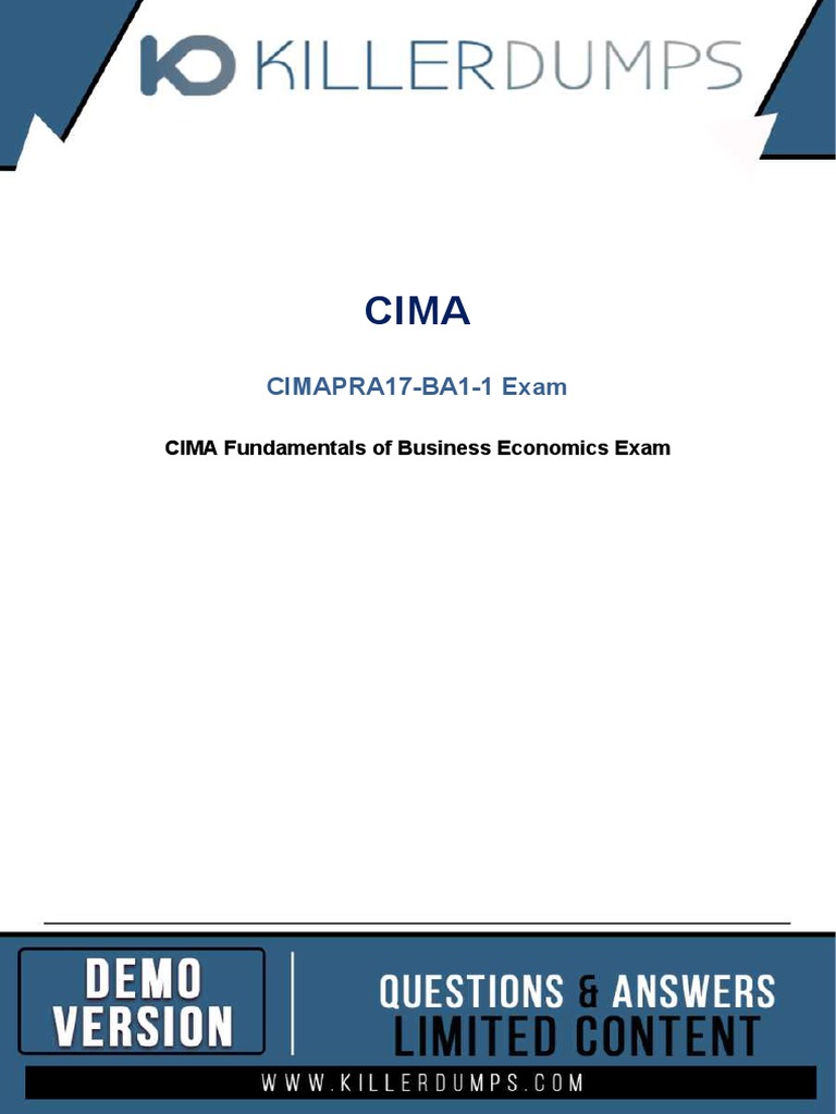 Cima Ba1 Fundamentals Of Business Economics – JSEFUE